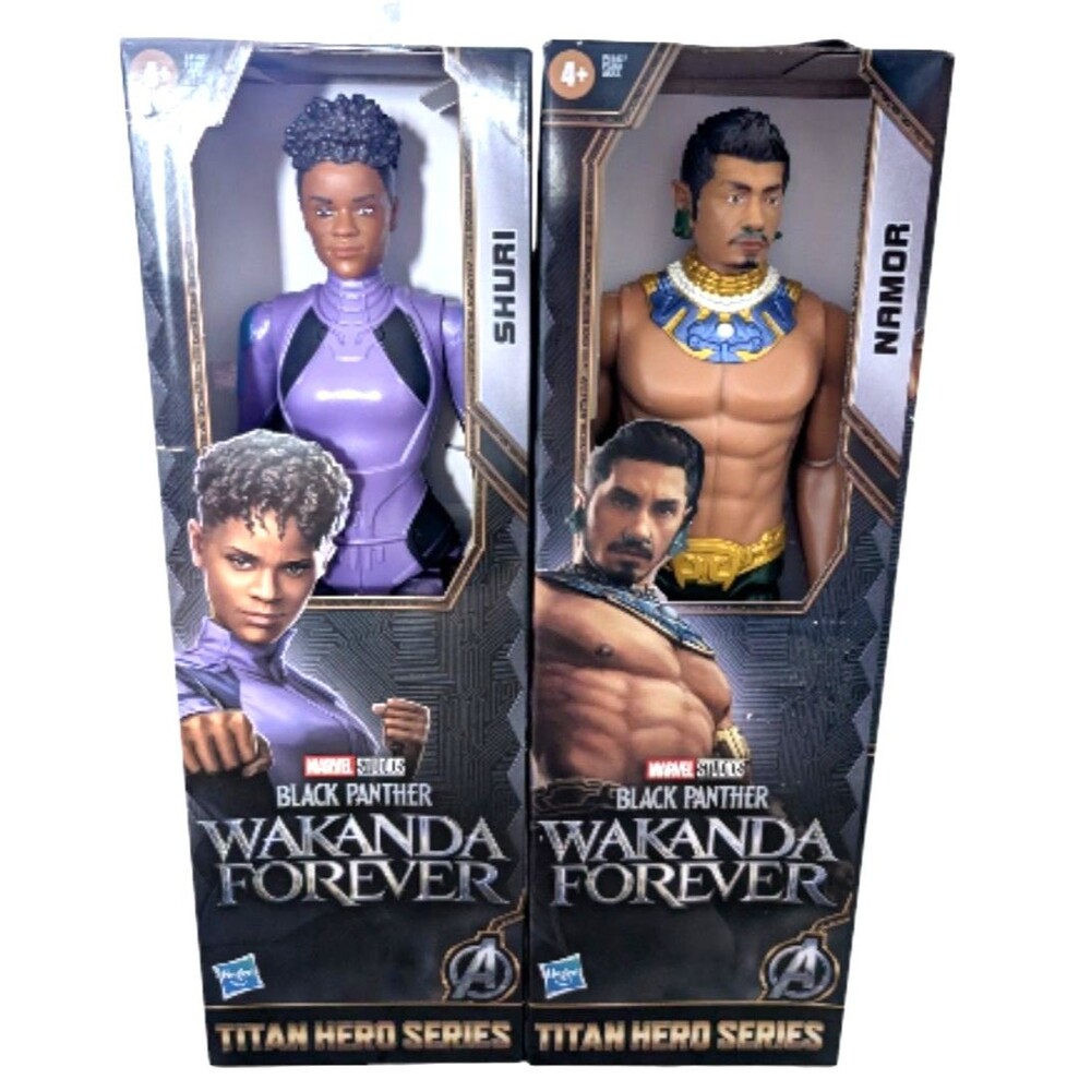 Marvel Black Panther Wakanda Forever Titan Hero Series Namor Shuri 12" Figure Lo